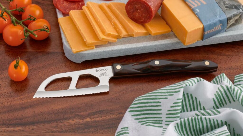 How do you slice cheese perfectly?: CUTCO Model 3764 Santoku Cheese 